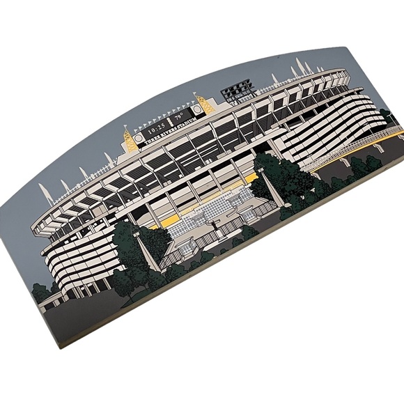 Pittsburgh Hometowne Collectibles Three Rivers Stadium & Heinz Field Wooden Art - Picture 4 of 13
